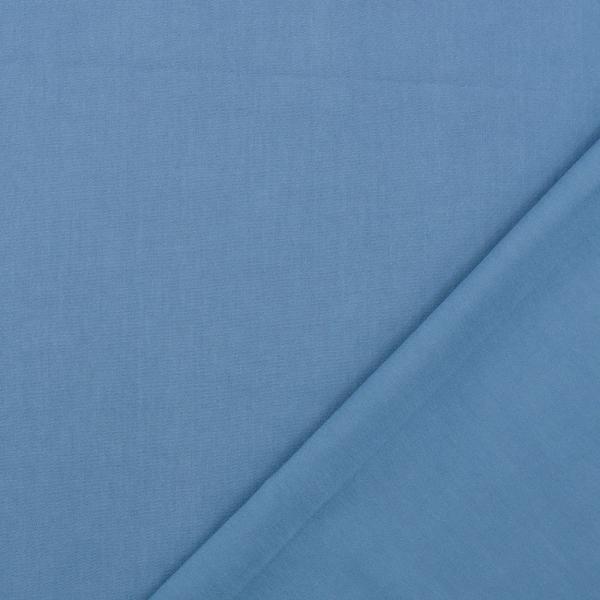 Viskose Stretch Popeline - jeansblau